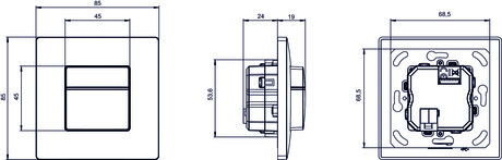 theMura S180 KNX UP WH