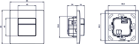 theMura P180 KNX UP WH