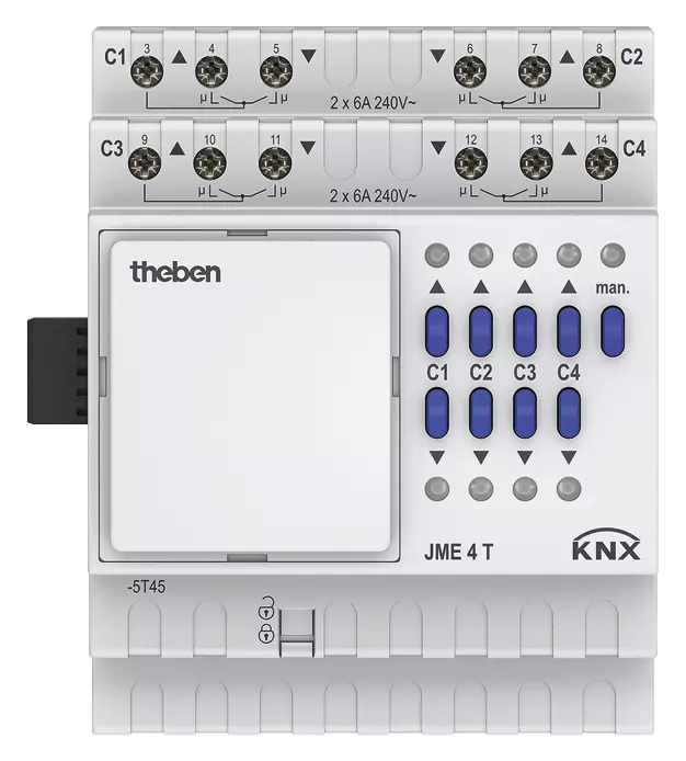 JME 4 T KNX | Actuators DIN rail and gateways | KNX | Theben