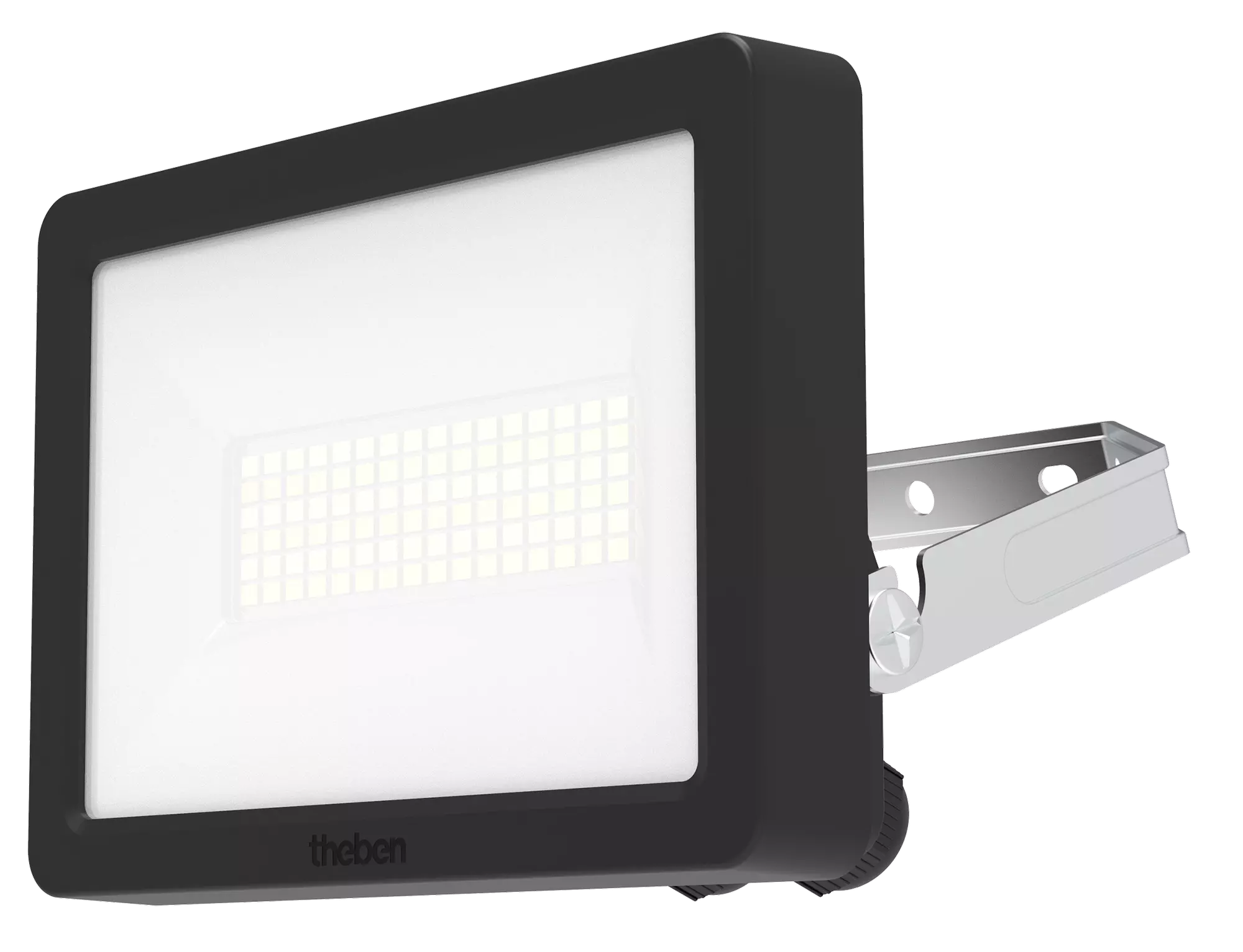 Theben TheLeda P12L AL Faro LED Esterno 11W 4000K IP55 - Bianco, Fissaggio A Parete Regolabile