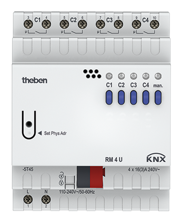 Rm 4 U Knx Actuators Knx Home And Building Control Theben