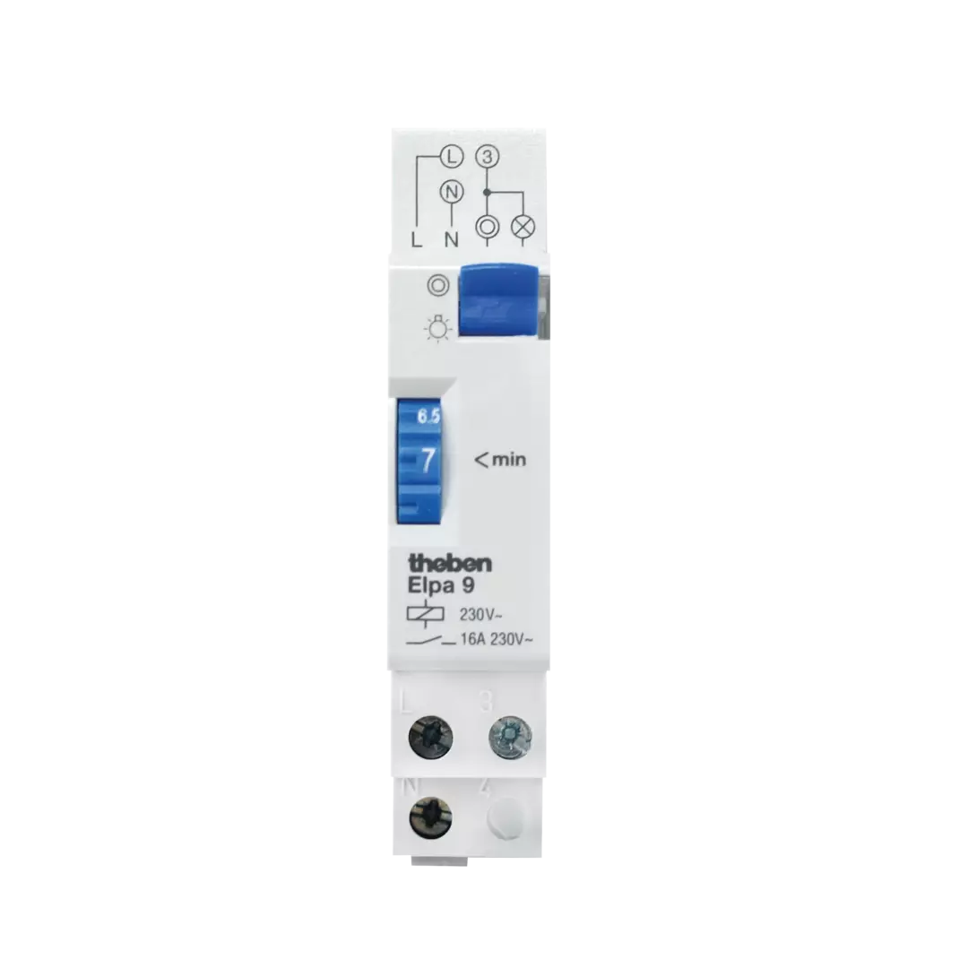 Series-mounted staircase light timer (TLZ) for retrofitting old systems