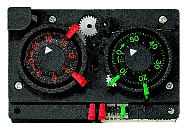 Short-term and cooling timer, without housing, 24 hours and 60 minutes, 2 channels