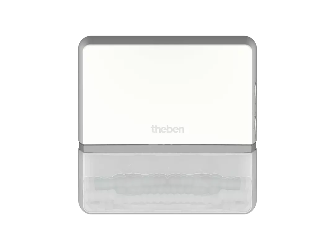 Motion detector, wall-mounted, 180°, 14 m, white