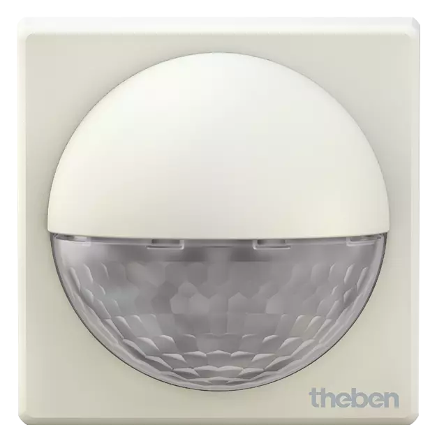 Motion detector for wall mounting, light control, 180°, max. 12 m, white, IP 55