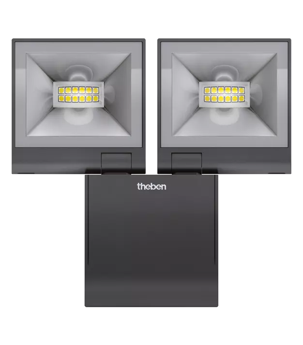 LED spotlight for wall mounting, 20 watts, black