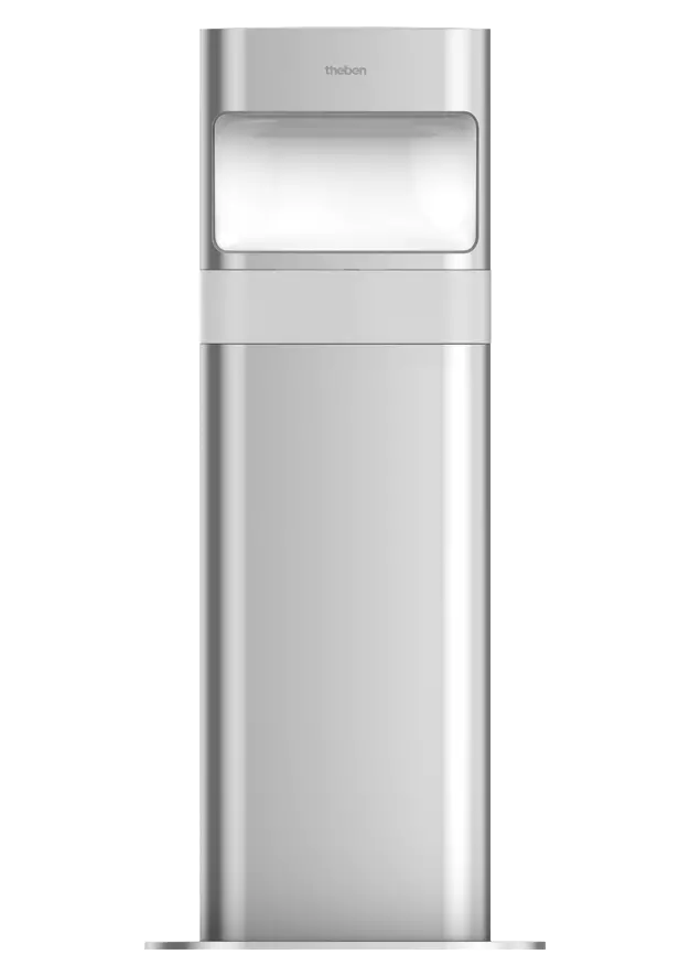 LED bollard light (short) with motion detector for floor mounting, 8.5 watts, aluminum