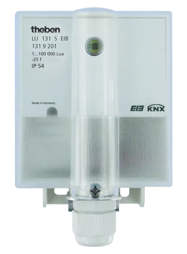 KNX combination sensor, wall-mounted, 1-100,000 lux, -25 to +55°C