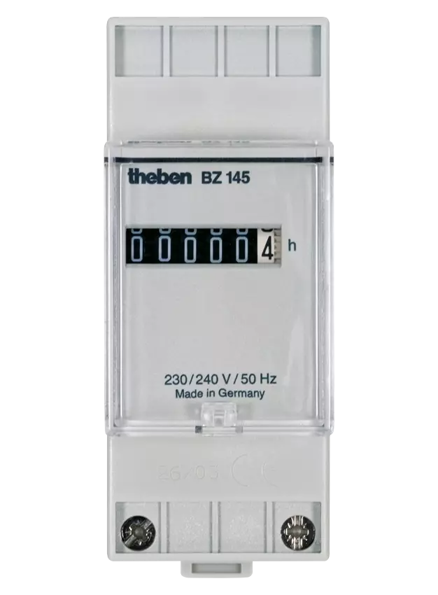 Series installation operating hours counter, 2 TE
