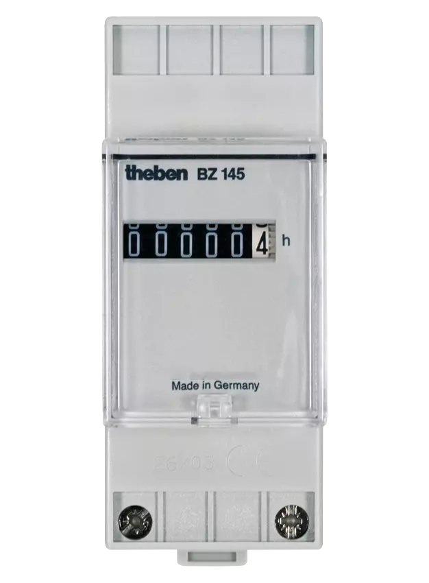 Series installation operating hours counter, 2 TE