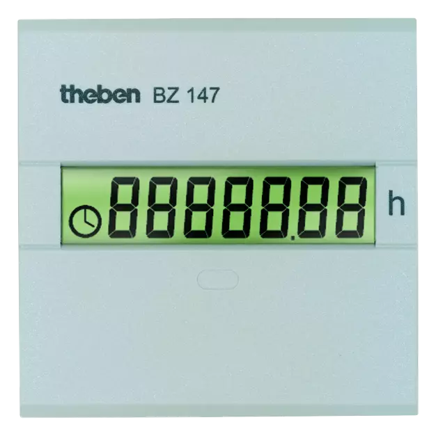 Digital operating hours counter, 48x48mm front panel