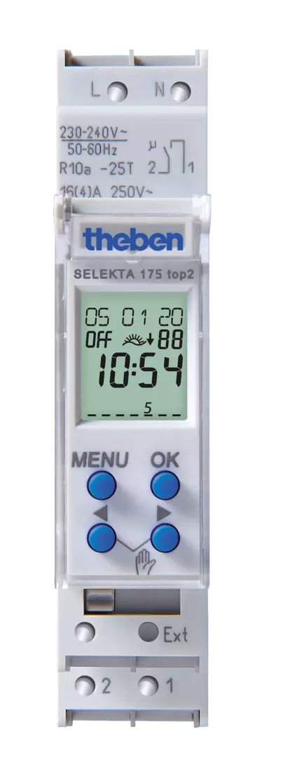 Series-mounted astronomical timer, 1 TE