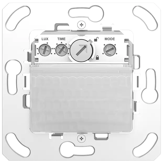 Motion detector, wall-mounted, light, without frame