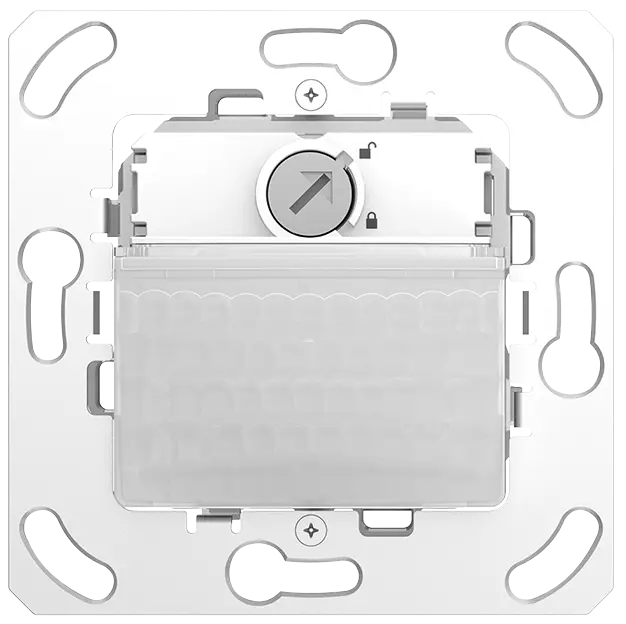 Slave motion/presence detector, flush-mounted wall installation, without frame
