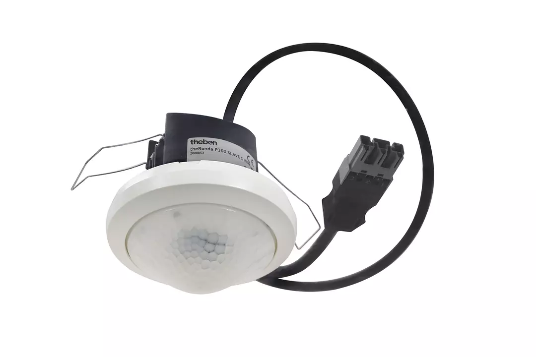 Presence detector (PIR), with cable and WAGO WINSTA plugs, detection range 24 m, 1 secondary output