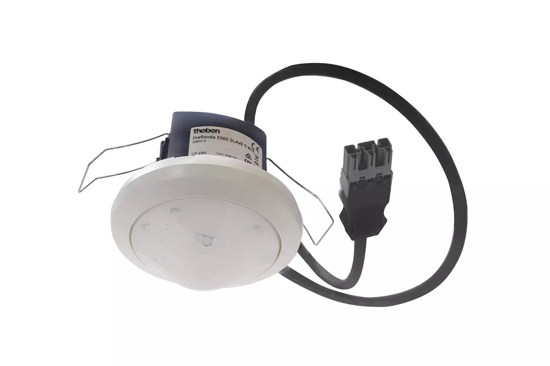 Presence detector (PIR), with cable and WAGO WINSTA plugs, detection range 8 m, 1 secondary output