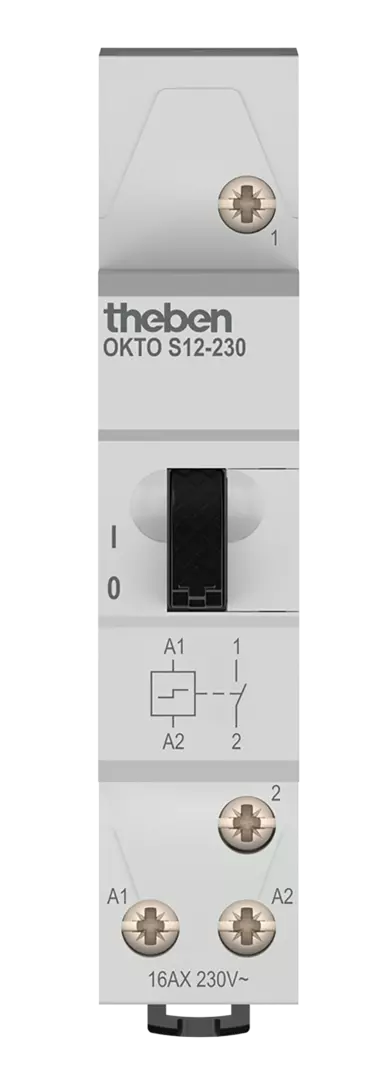Electromechanical impulse switch with 1 channel/contact (normally open)