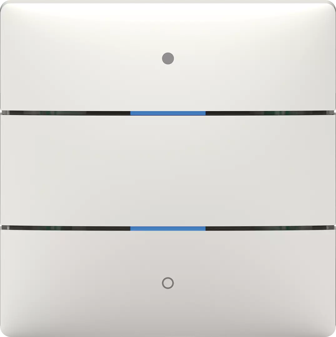LUXORliving push button sensor with 2 buttons and 2 status LEDs, integrated temperature sensor