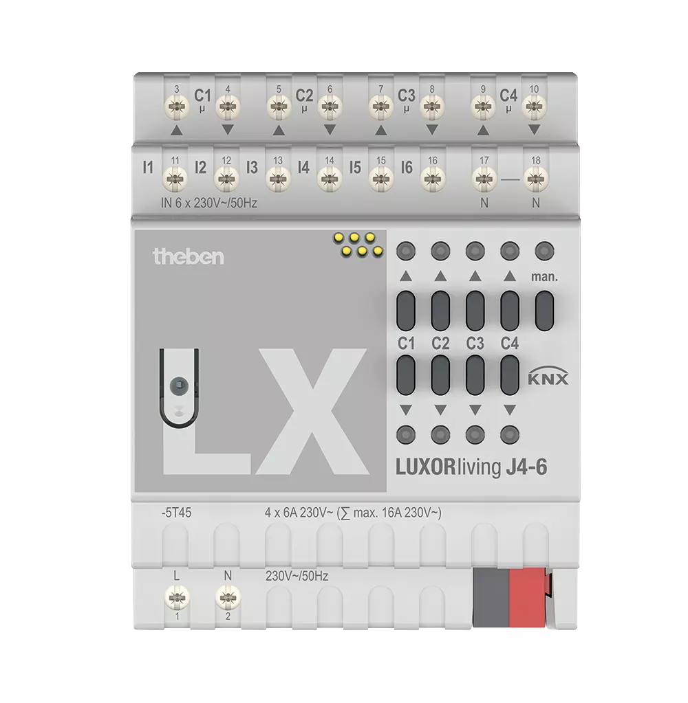 LUXORliving 4-way blind actuator
