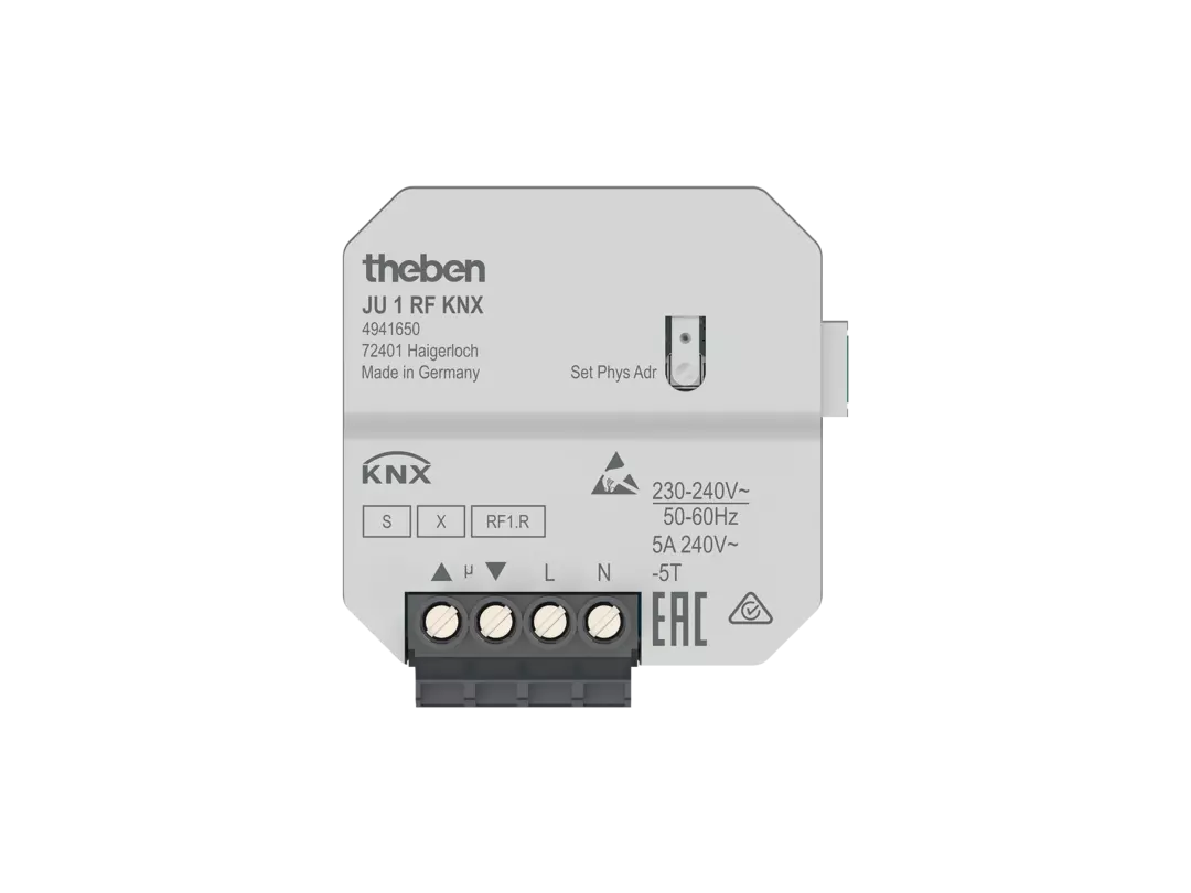 KNX flush-mounted radio blind actuator