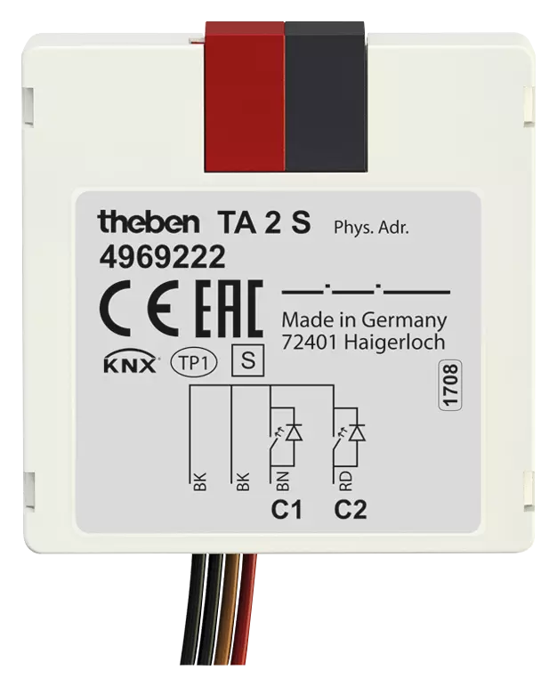 KNX push button interface, 2-way binary input