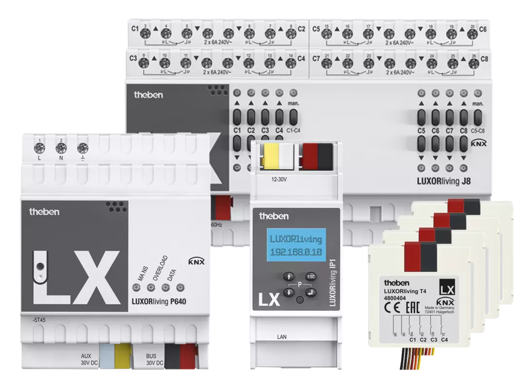 Package for LUXORliving smart home system Basic drives