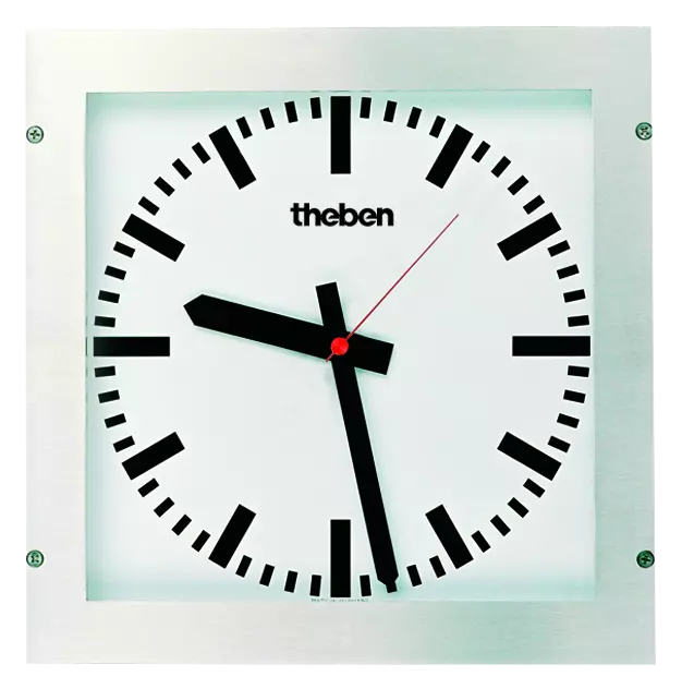 KNX slave clock, single-sided wall clock, for operating rooms