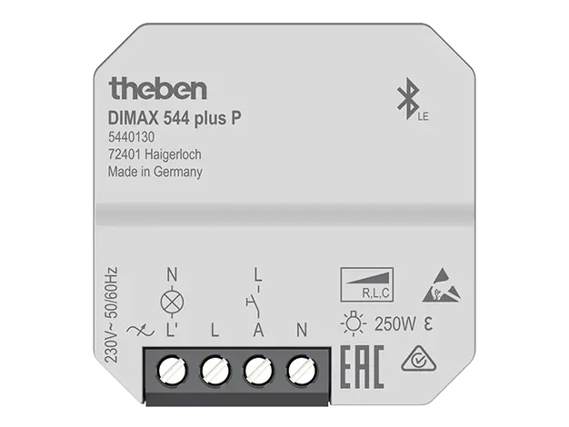 Flush-mounted universal dimmer, app control