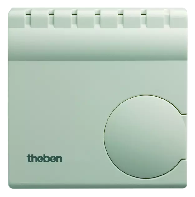 Room thermostats with internal setting and connection for temperature reduction.