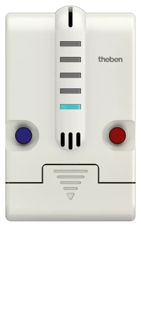 KNX motorized actuator with integrated temperature controller
