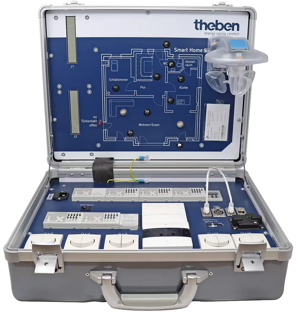 LUXORliving training case with various LUXORliving devices
