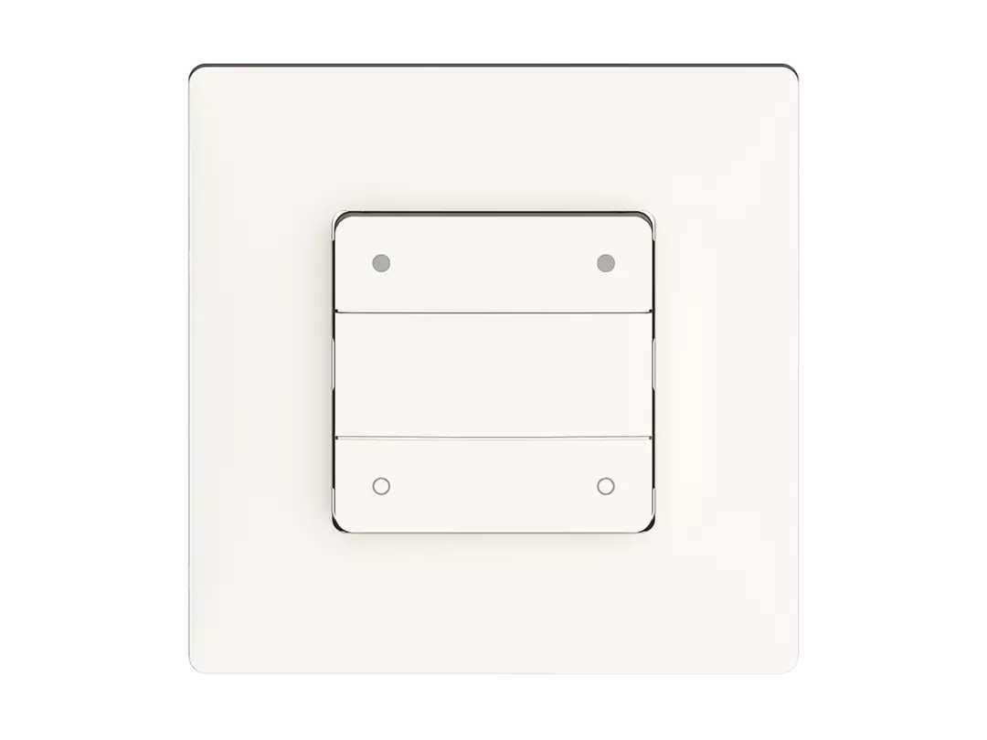 4-way push button module including temperature sensor