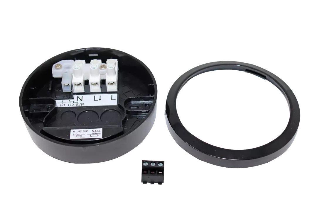 Surface-mounted frame for LUXA 103 presence detector, black