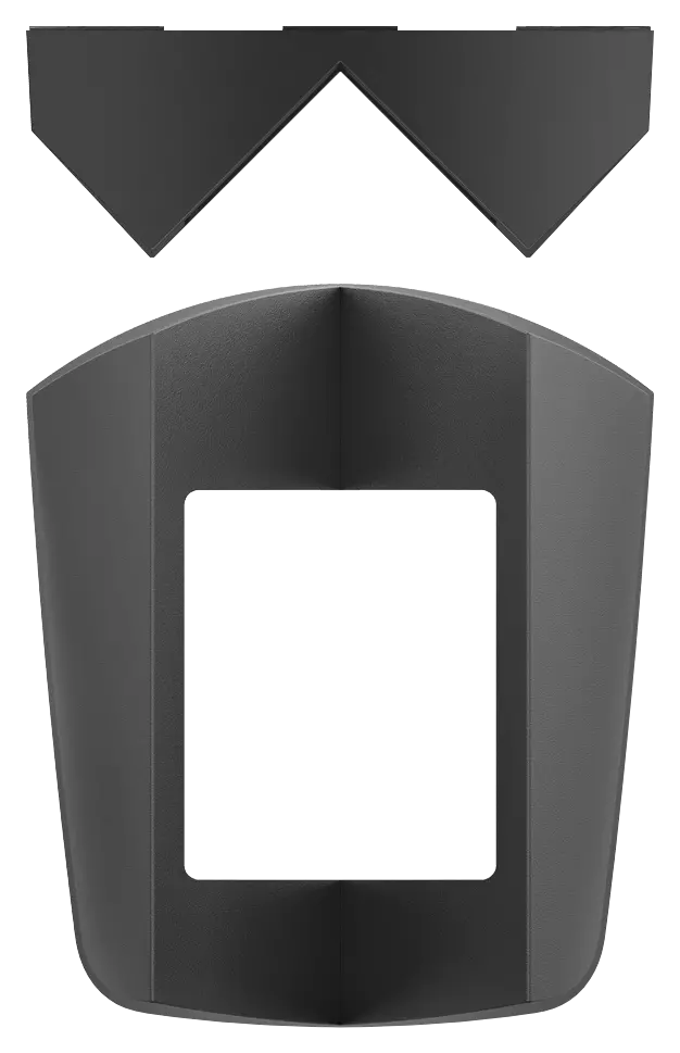 Corner mounting bracket theLuxa, black