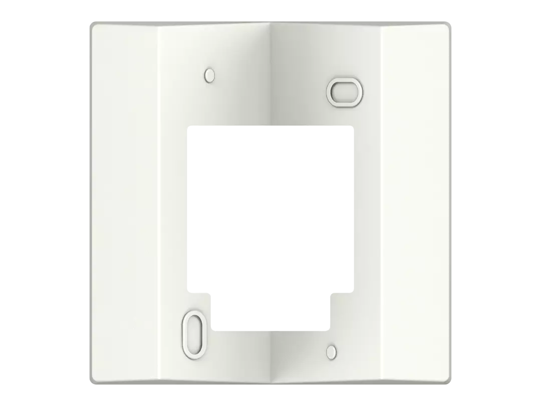 Corner mounting bracket, white